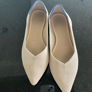 Rothy’s Ecru Pointed toe flat size 8